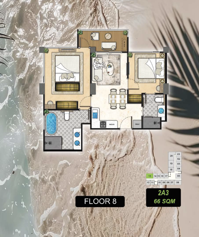 2Bed 8